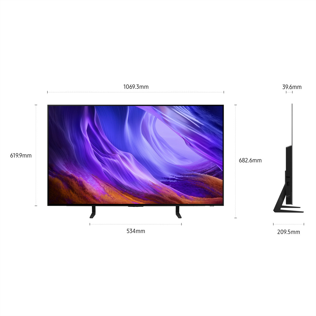 Samsung S85H QE48S85HAEXXN – 48" TV – 4K UHD – OLED – 120 Hz