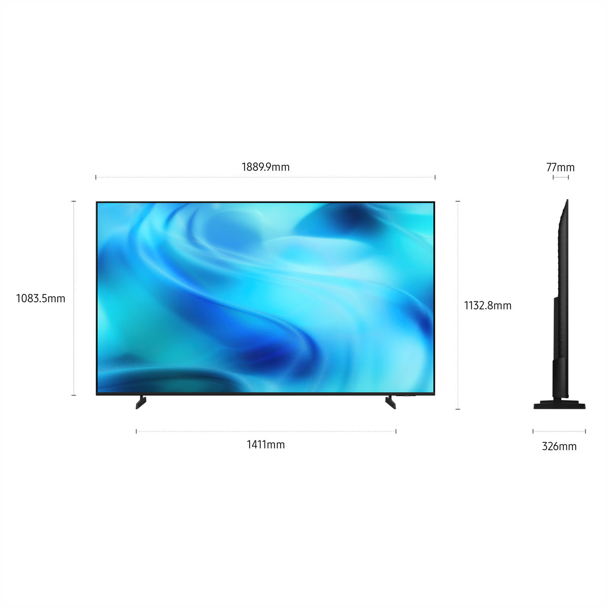 Samsung U8000H UE85U8090HUXXN – 85" TV – 4K UHD – Tizen – 60 Hz