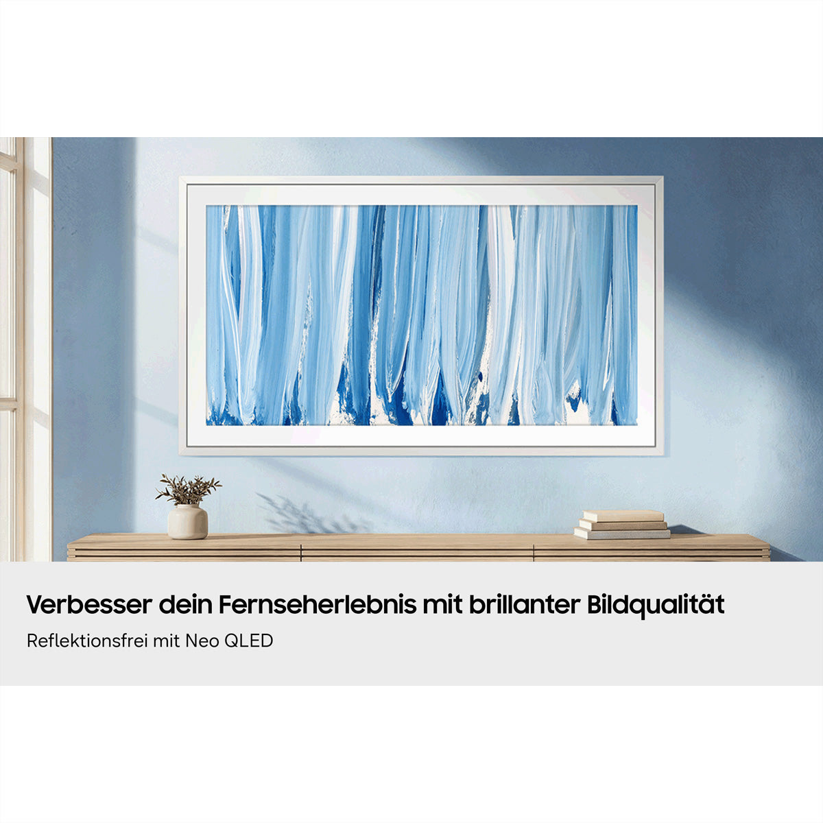 Samsung The Frame LS03H QE65LS03HAUXXN – 65" Fernseher – 4K UHD – QLED – Tizen – 144 Hz – HDR10 Plus
