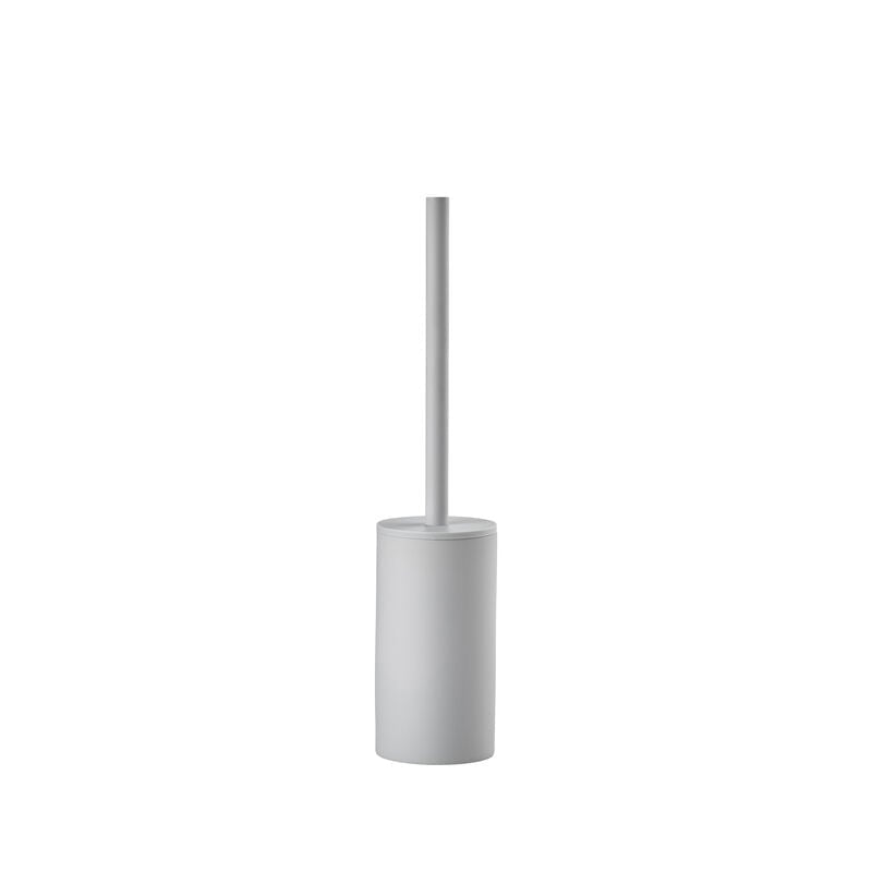 Zone Denmark Solo – WC-Bürstenset – Keramik, Grau, mit Stahlstiel, H 44,8 cm, Ø 8,4 cm