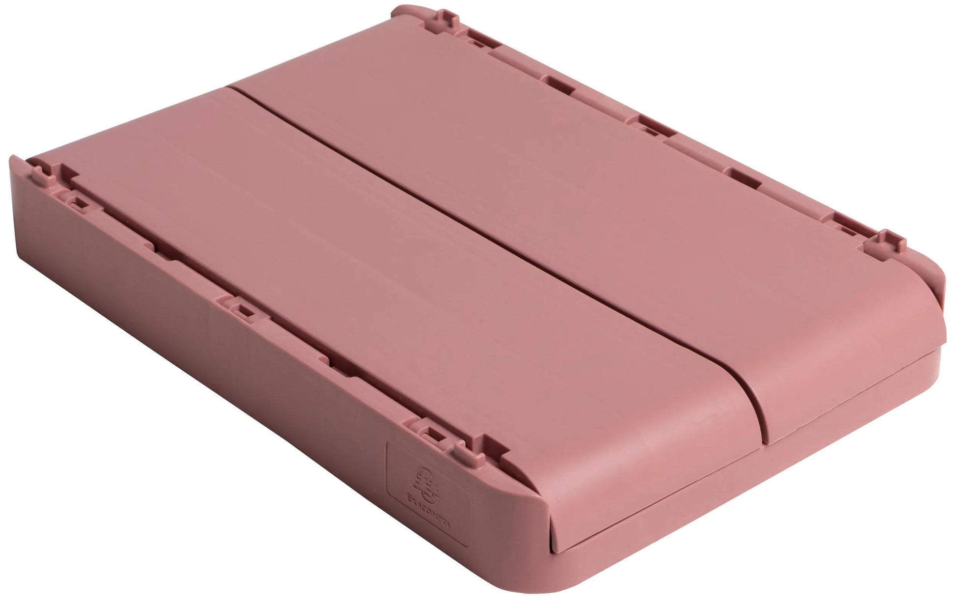 Exacompta Skandi Aufbewahrungsbox – für A6+, klappbar, altrosa, Polypropylen (PP), B 188 × H 95 × T 138 mm