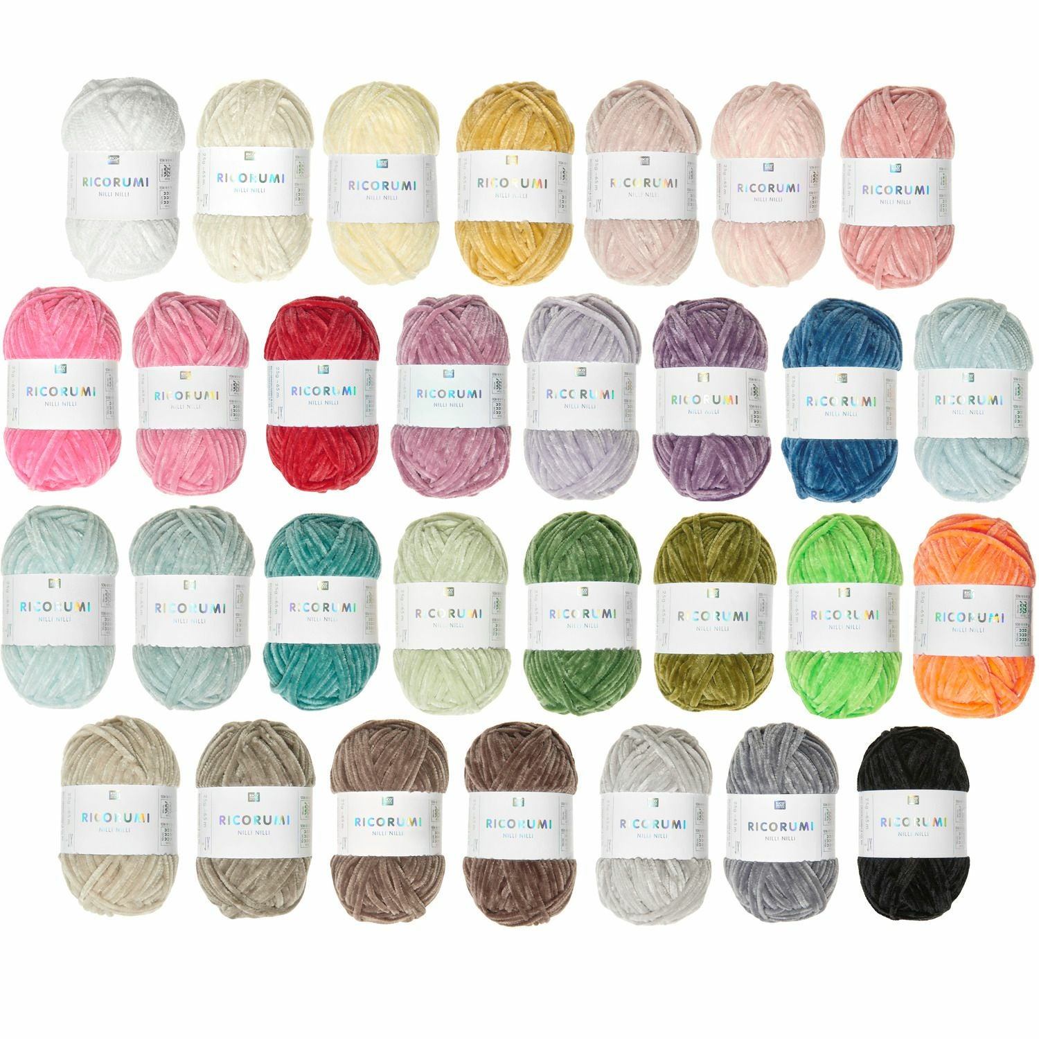 Rico Design Ricorumi-Set – Polyester, 65 m, mehrfarbig, 30 Stück