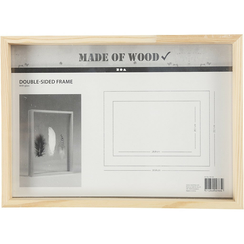 Creativ Company Bilderrahmen – für 22,1 × 30,8 cm – Holz, Braun