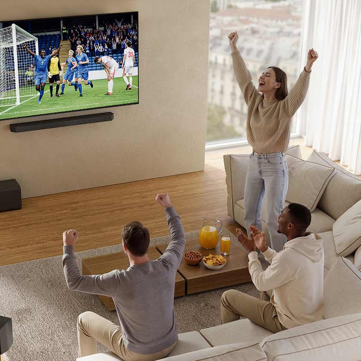 Samsung HW-Q930H – Soundbar – 9.1.4, mit kabellosem Subwoofer & Rears, 580 W, Schwarz