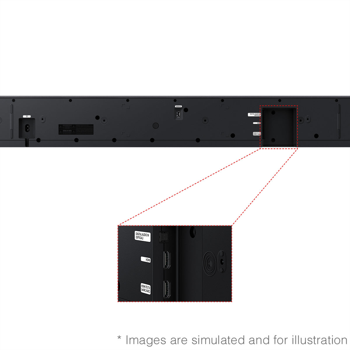 Samsung HW-Q930H – Soundbar – 9.1.4, mit kabellosem Subwoofer & Rears, 580 W, Schwarz