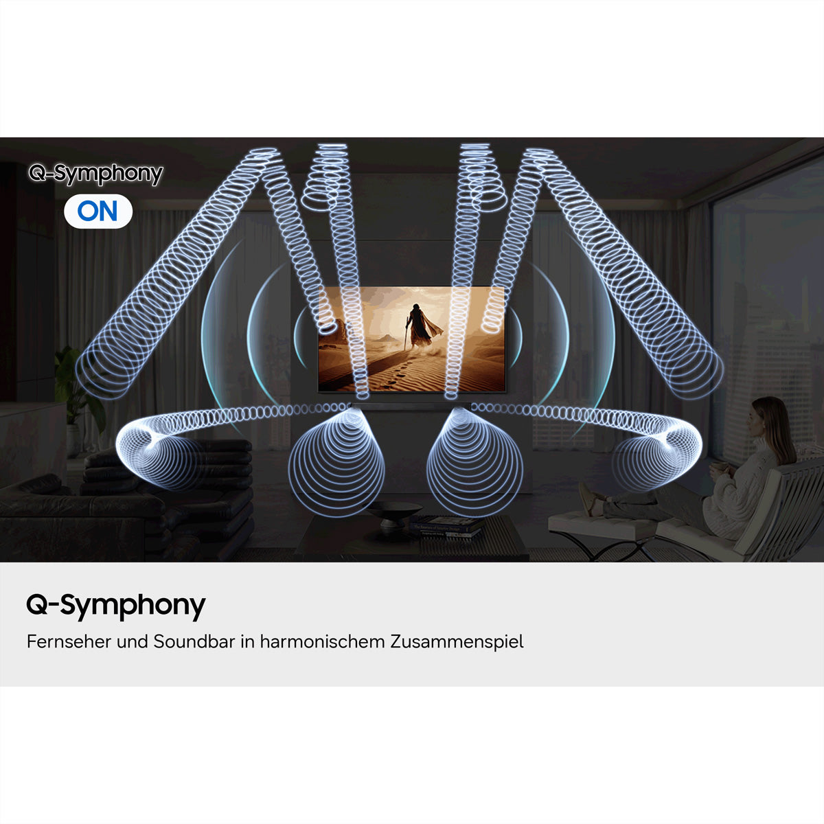 Samsung HW-Q800H – Soundbar – 5.1.2, Dolby TrueHD, HDMI 2.1, mit kabellosem Subwoofer, 400 W – Schwarz