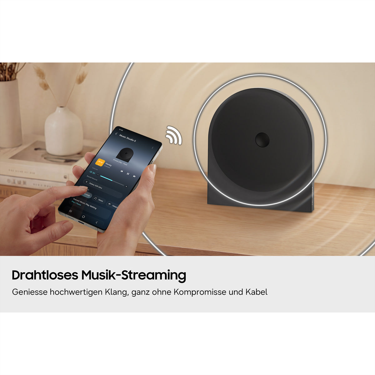 Samsung HW-LS50H – Soundbar – 2.0, Dolby Atmos, WLAN/Bluetooth – Schwarz