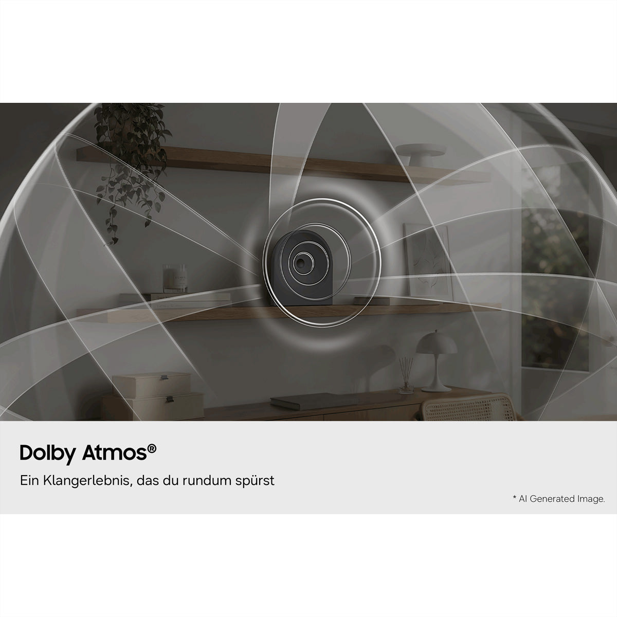 Samsung HW-LS50H – Soundbar – 2.0, Dolby Atmos, WLAN/Bluetooth – Schwarz