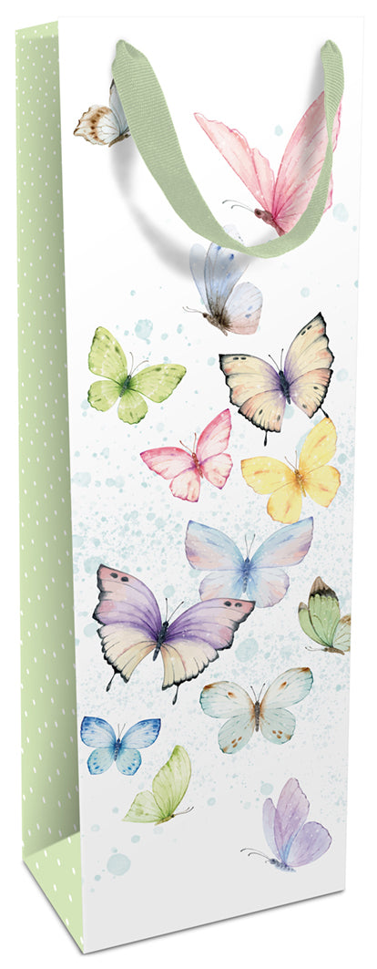 Braun + Company Geschenkbox – Flaschentüte Soft Whisper – Frühling, matt – 120 × 360 × 80 mm