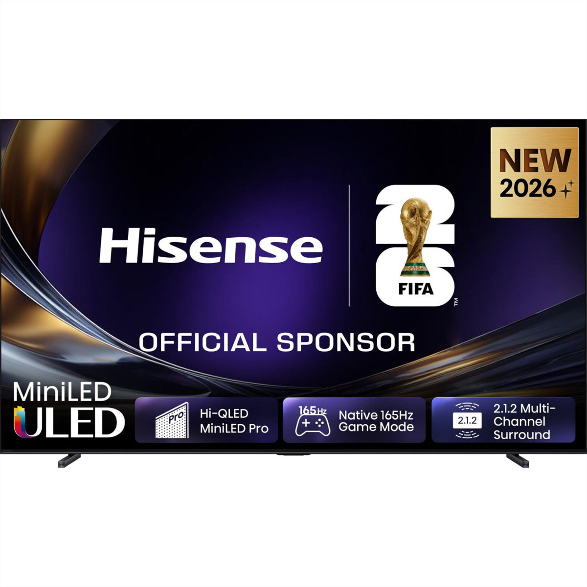 Hisense 100U7DS PRO – 100" Mini-LED TV – 4K UHD – VIDAA Smart OS – 165 Hz – 2400 cd/m²