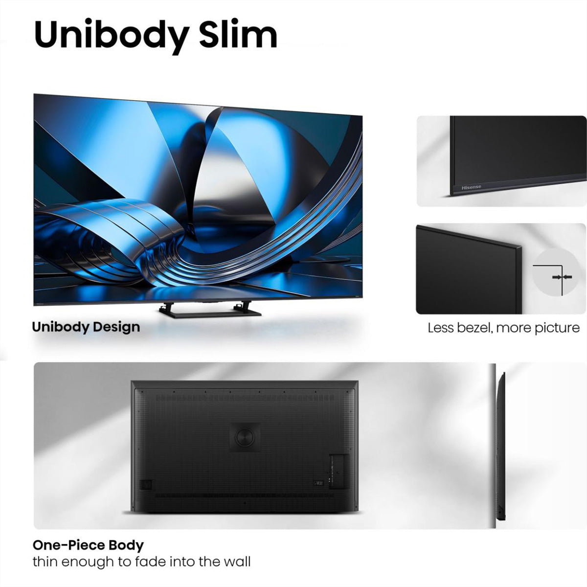 Hisense 50U7SE – 50" TV – 4K UHD – Mini-LED – VIDAA – 144 Hz – Dolby Vision