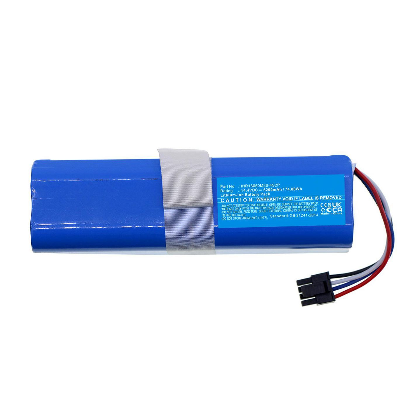 CoreParts Akku 14,4 V 5200 mAh 74,88 Wh Li-Ion – für Eufy Staubsauger
