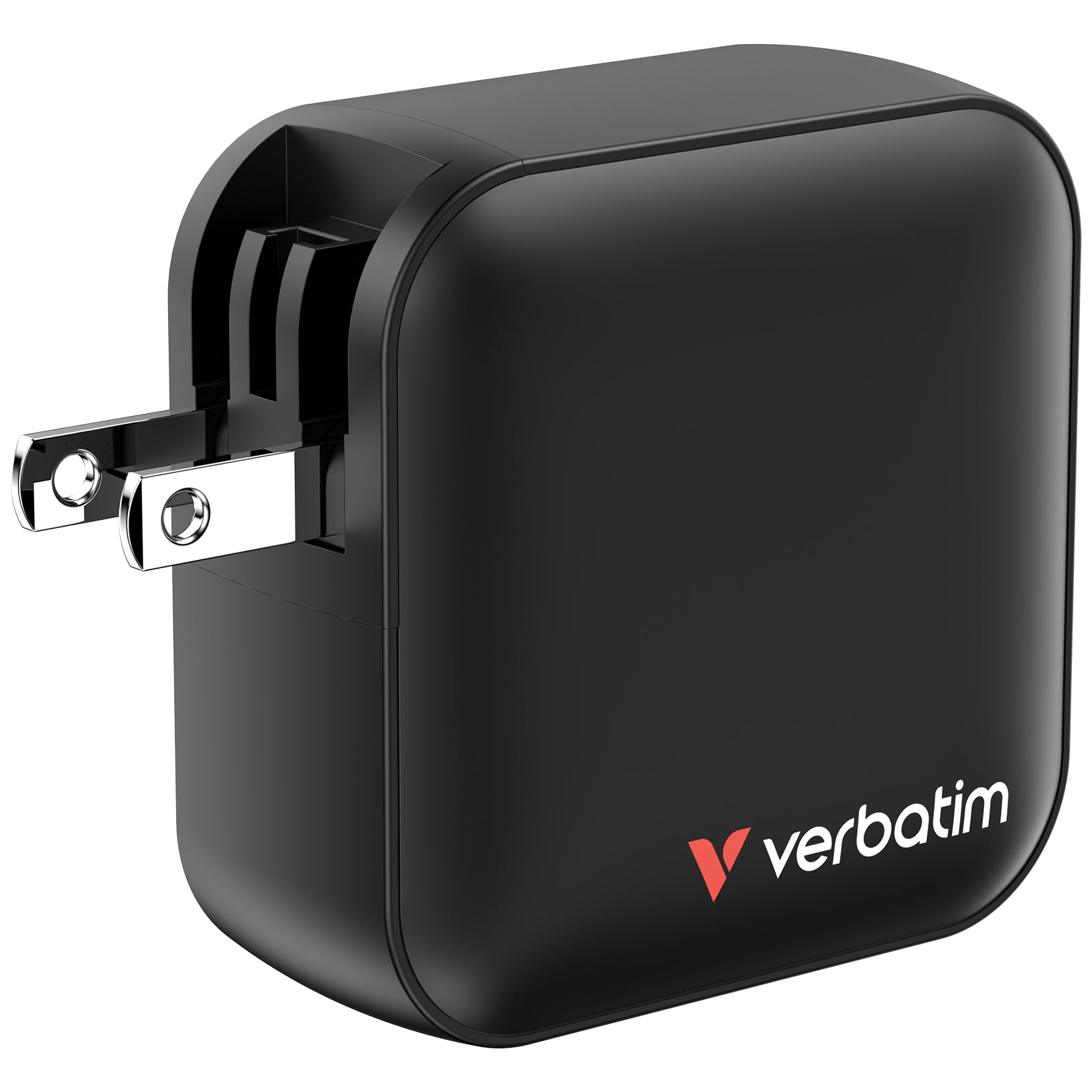 Verbatim Mini GaN Ladegerät (EU, UK, US) – 100 W, 3× USB-C + 1× USB-A, PD, QC, PPS
