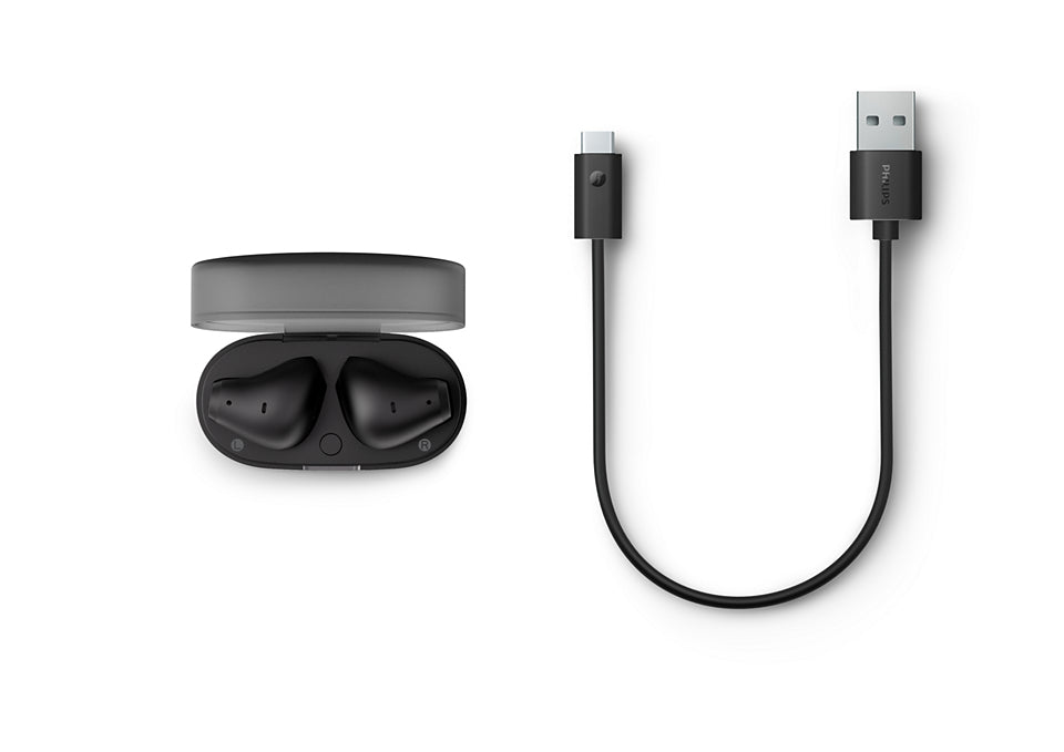 Philips TAT2139BK/00 TWS In-Ear – Stereo, mit Ladecase, Schwarz, BT 5.3