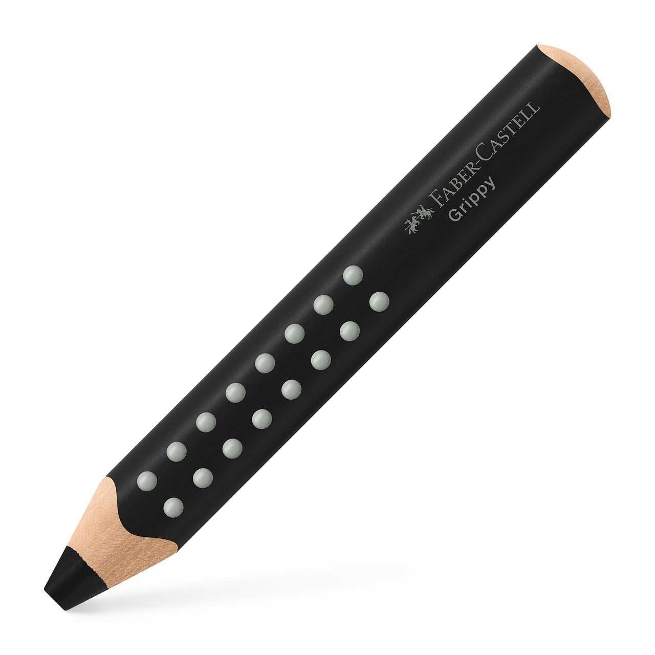 Faber-Castell Grippy Buntstifte – Jumbo, Aquarell, Dreikant, Einzelstift Schwarz