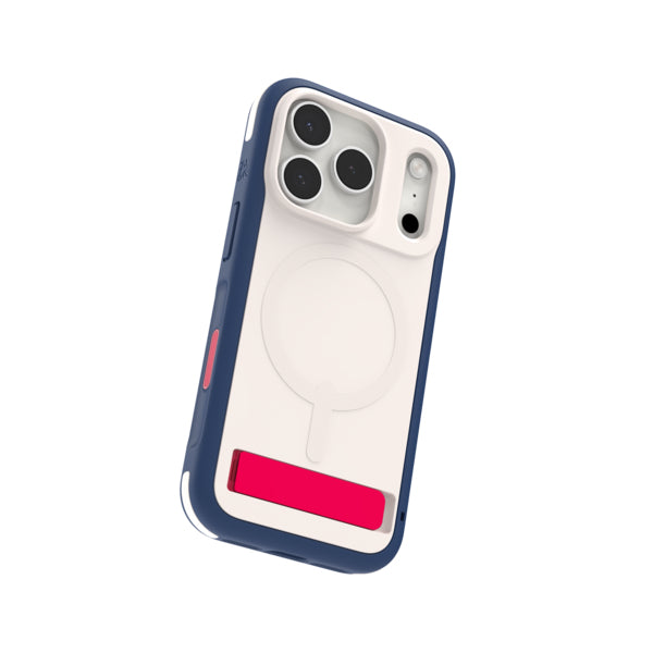 ZAGG Sedona Snap Backcover – für Apple iPhone 17 Pro, Graphen, Blau/Weiss/Rot, bis 4 m Sturzsicher