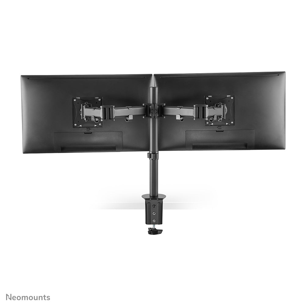 Neomounts NM-D135DBLACK – Monitorarm, Dual, Tischklemme – bis 27", VESA 75 × 75/100 × 100 mm, 8 kg