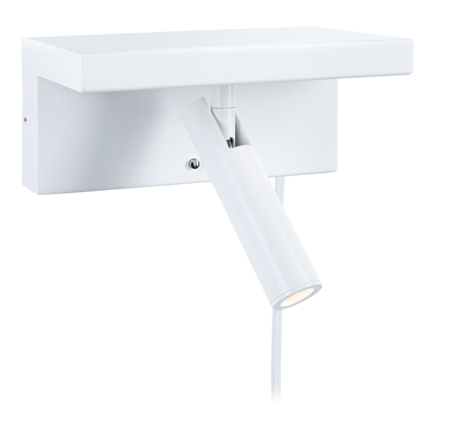 Paulmann LED Wandleuchte Jerik – 18,2 × 8,7 cm, 225 lm, 2,4 W, 3000 K, 3-Stufen-Dim, USB-C, weiss