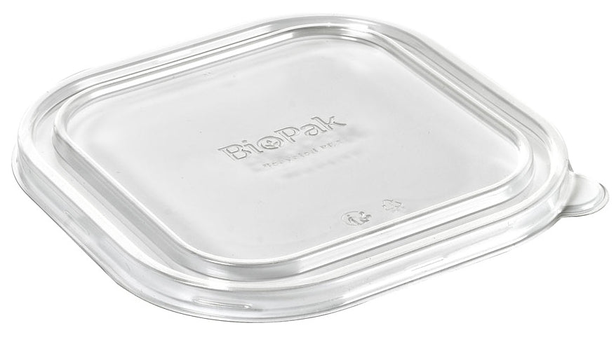 BioPak Deckel für 1'200 ml, rPET – 175 × 175 × 15 mm – transparent – 40 Stk.