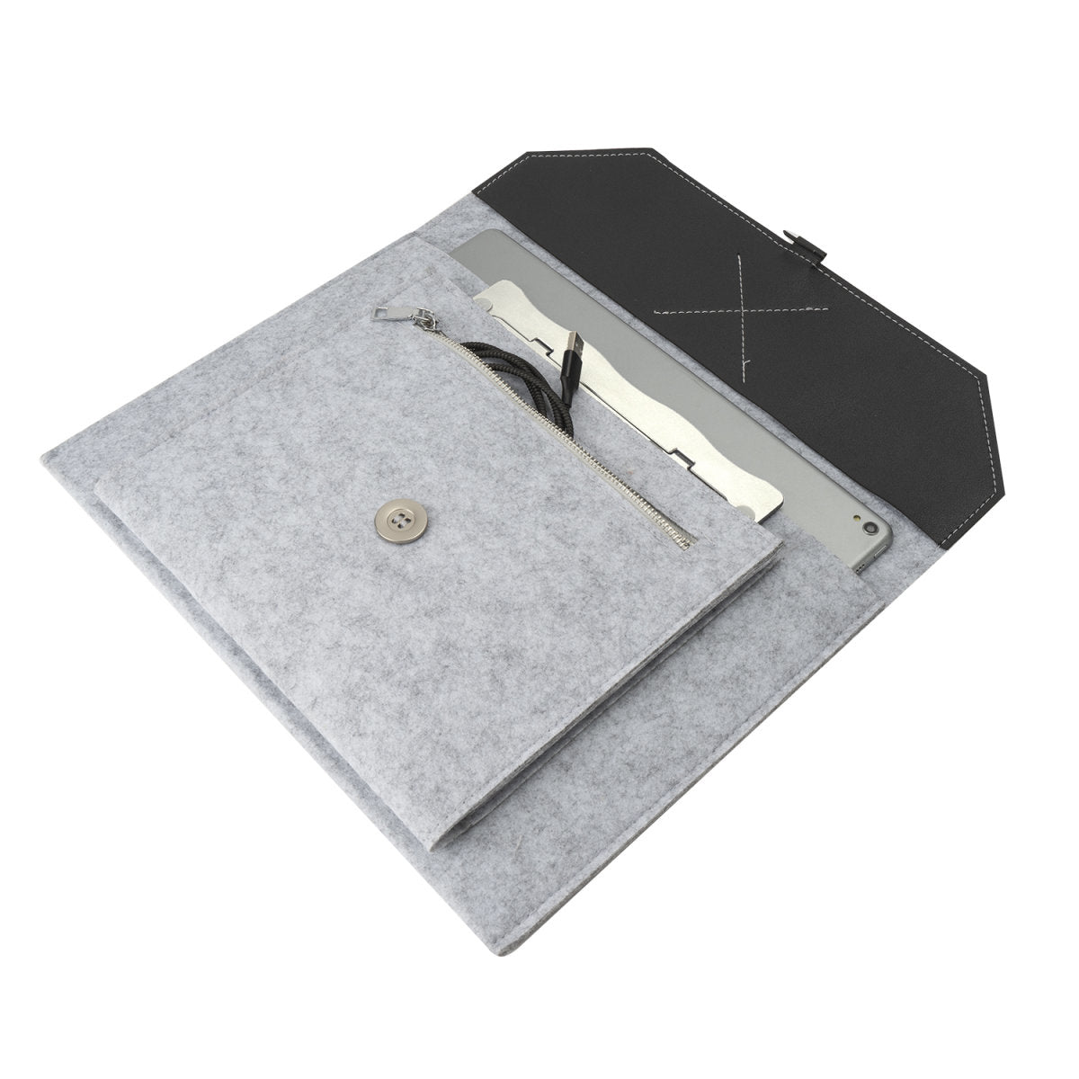 4smarts Notebook-Tasche für Geräte bis 13" – Grau