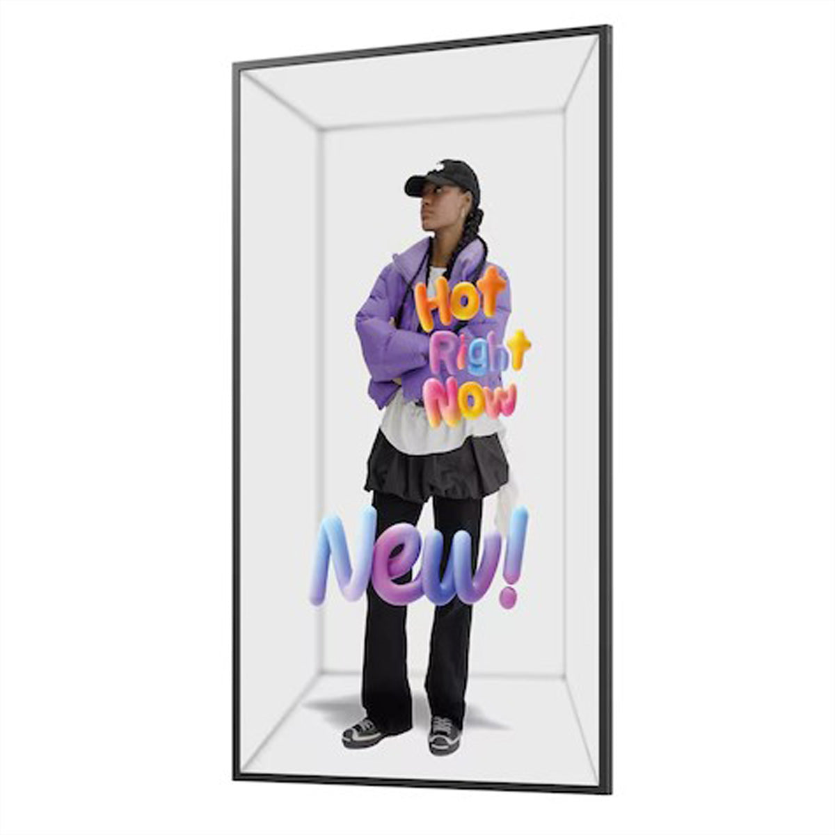 Samsung SM85HX – 85" 4K Ultra HD Signage-Display, 500 cd/m², 24/7, Schwarz