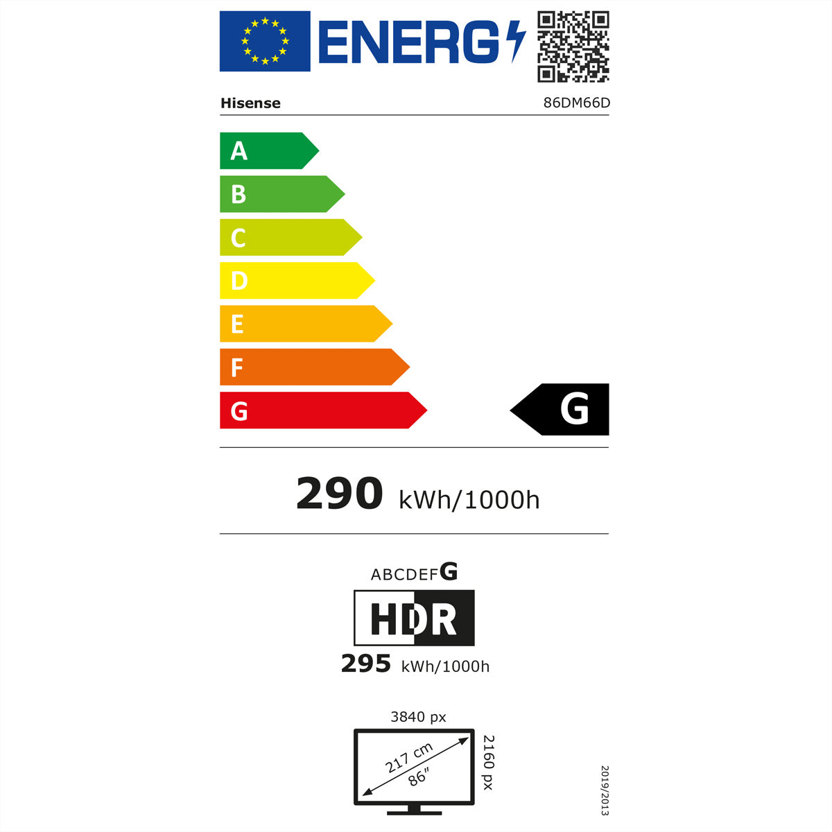 Hisense 86DM66D – 86" 4K Ultra HD Signage-Display, 500 cd/m², 24/7, Android