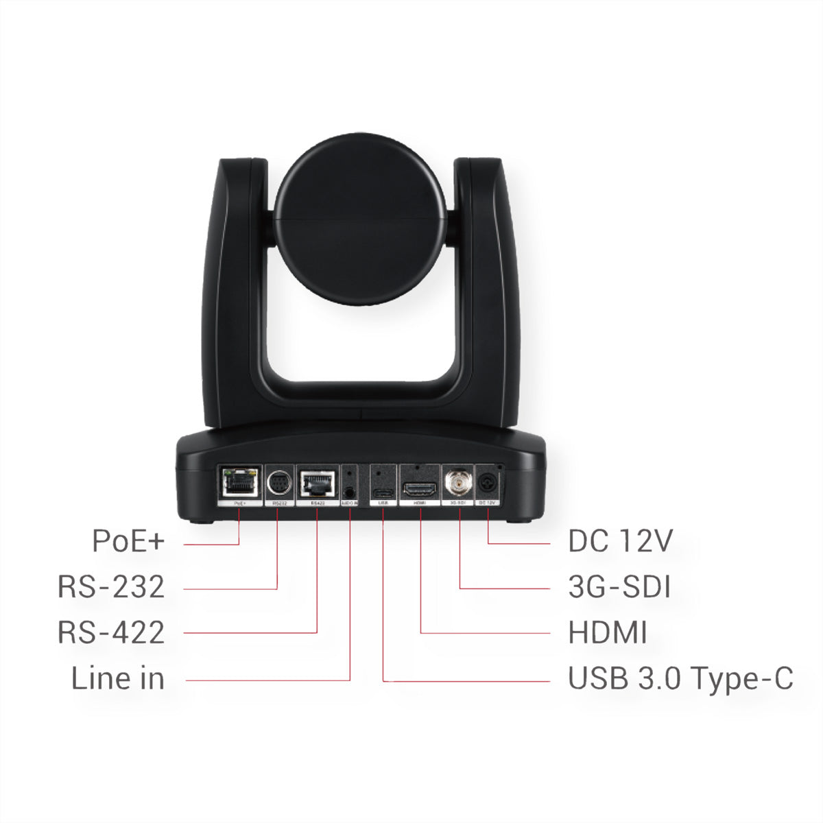 AVerMedia Aver PTC330N – PTZ-Kamera, 1080p, 30× optischer Zoom, Auto-Tracking, HDMI/USB/IP, schwarz