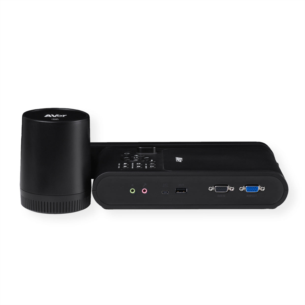 AVer M90UHD – Visualizer/Dokumentenkamera, 1080p60, 14× opt. Zoom, A3, HDMI/VGA/USB, schwarz