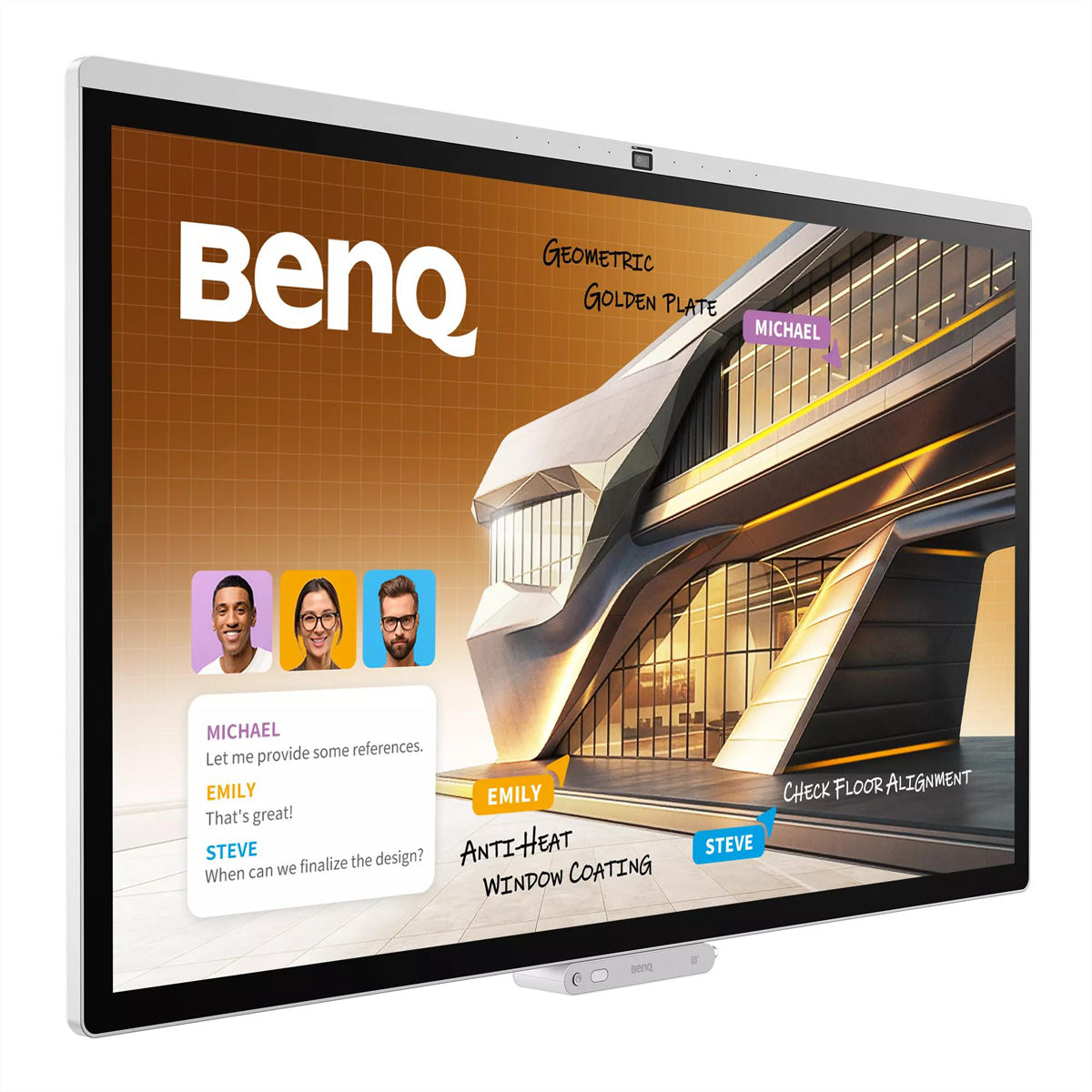 BenQ CP5505 – 55", Touch, 3840 × 2160 (4K), USB‑C 65 W, Webcam, LAN