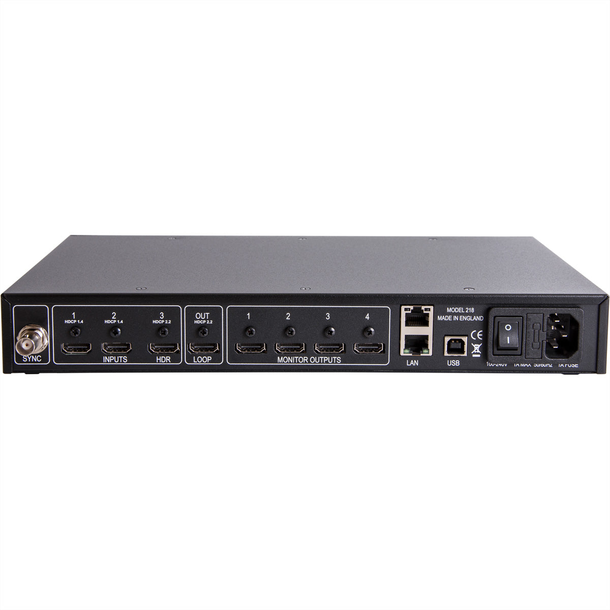 Datapath Fx4-HDR – Video-Wall-Controller, 4K@60 Hz, 1× HDMI 2.0 In/Loop-Out, 2× HDMI 1.4 In, HDR, HDCP 2.2