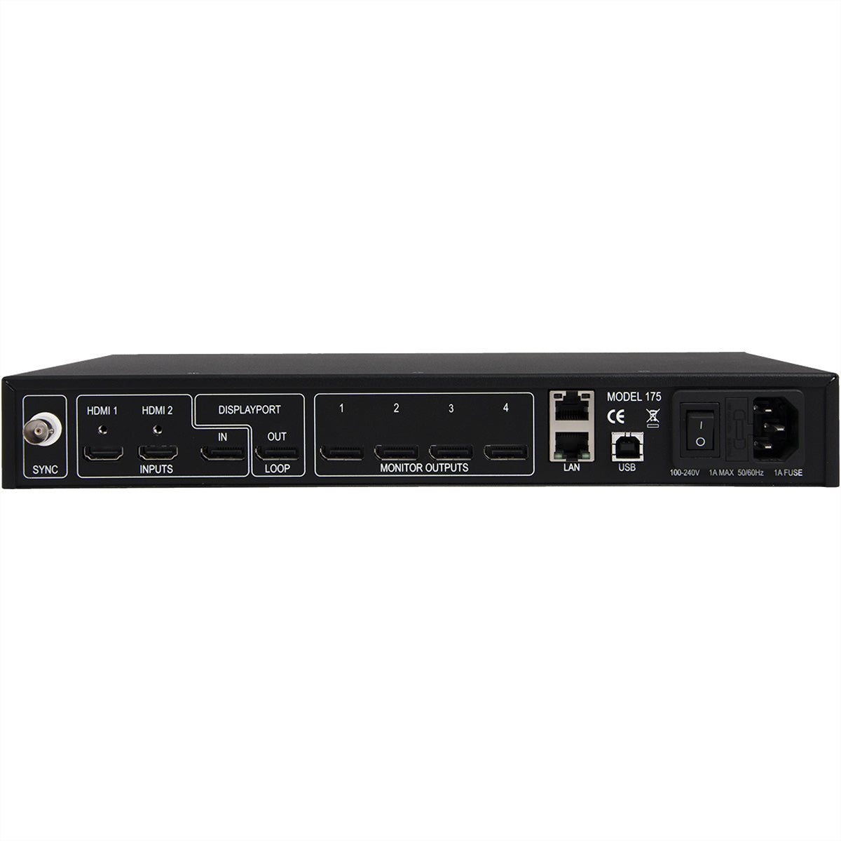 Datapath Fx4/H – Videowall-Controller, 1× DP In, 2× HDMI In, 4× HDMI Out, 4K@60 Hz, Scaler, DP Loop-Out, HDCP
