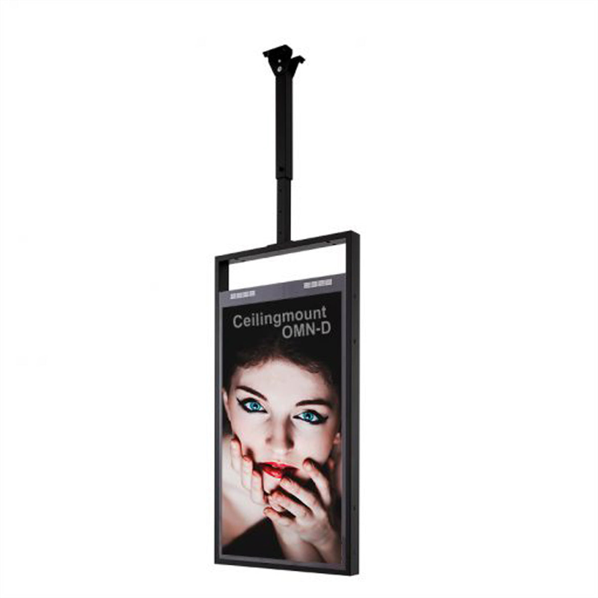 Hagor Deckenhalterung – 55" – VESA 400×400 – bis 45 kg, Teleskopmast, Neigbar, für Samsung OMN-D-Serie – OM55N