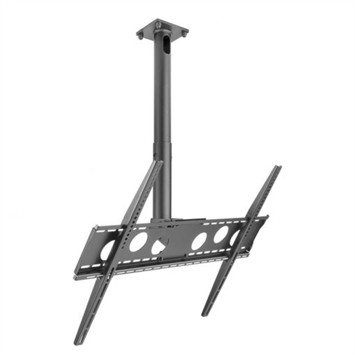 Hagor Deckenhalterung – 55–75" – VESA 100×100–800×600 – bis 50 kg, Teleskopmast, Neigbar – HA DH 400-700 L