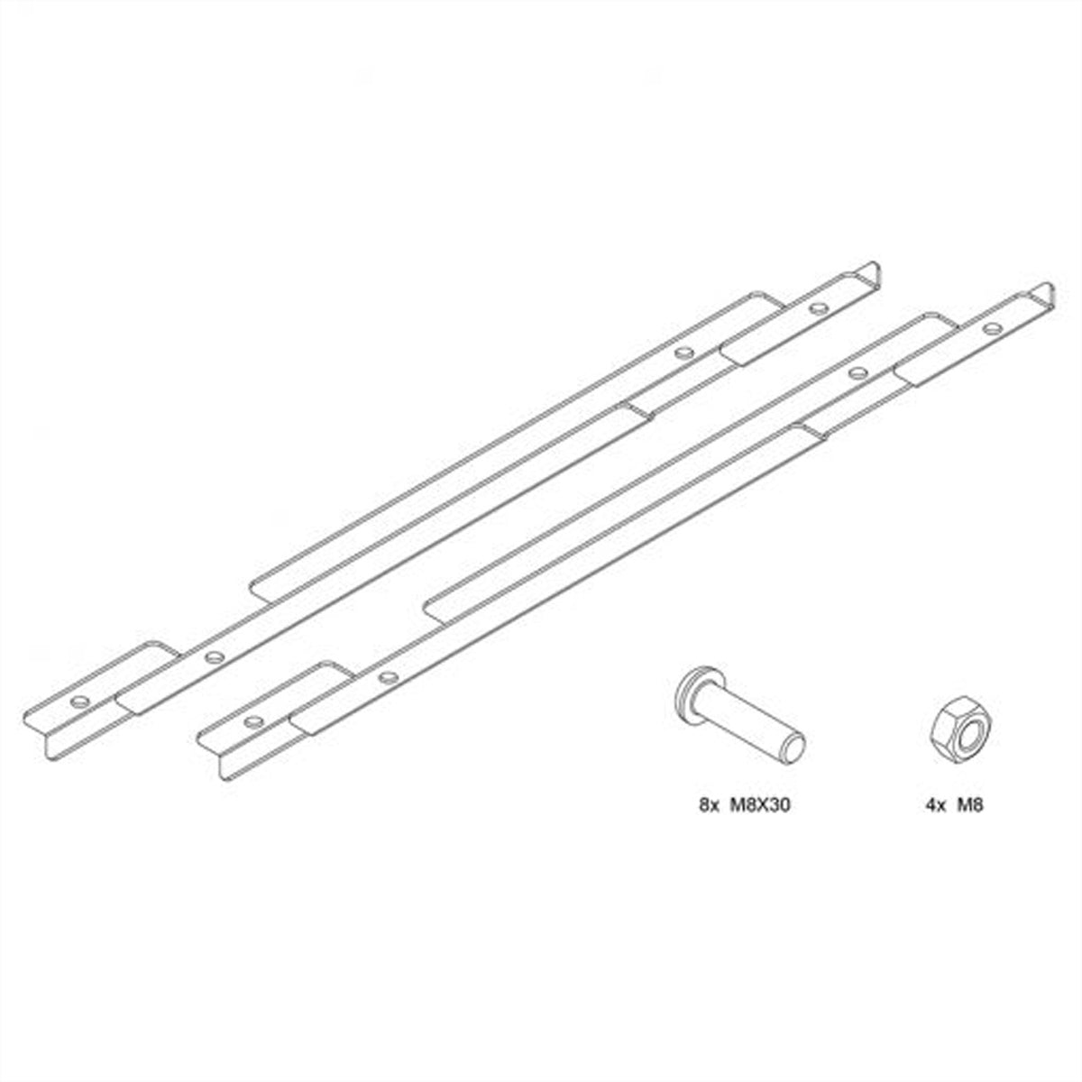 Hagor Flip-Adapter 65" VESA-Adapter – 400×400 mm, bis 45 kg – für Samsung WM65R – Weiss