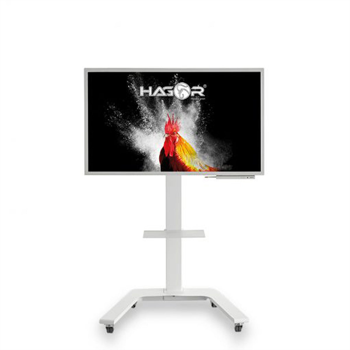 Hagor TV-Wagen – 55" – VESA 200×200–400×400 – bis 45 kg, mit Rollen – ST SA Flip II 55