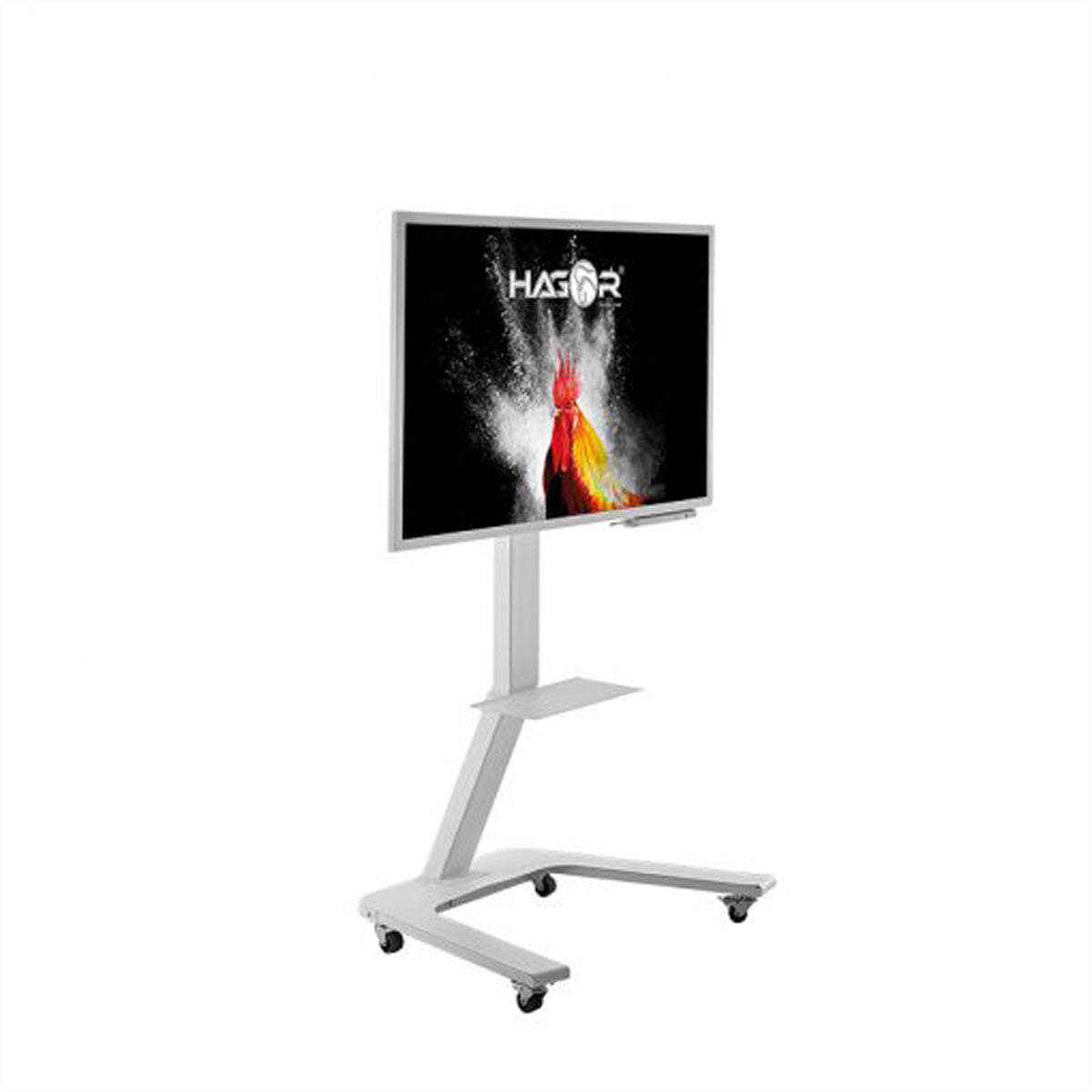 Hagor TV-Wagen – 55" – VESA 200×200–400×400 – bis 45 kg, mit Rollen – ST SA Flip II 55