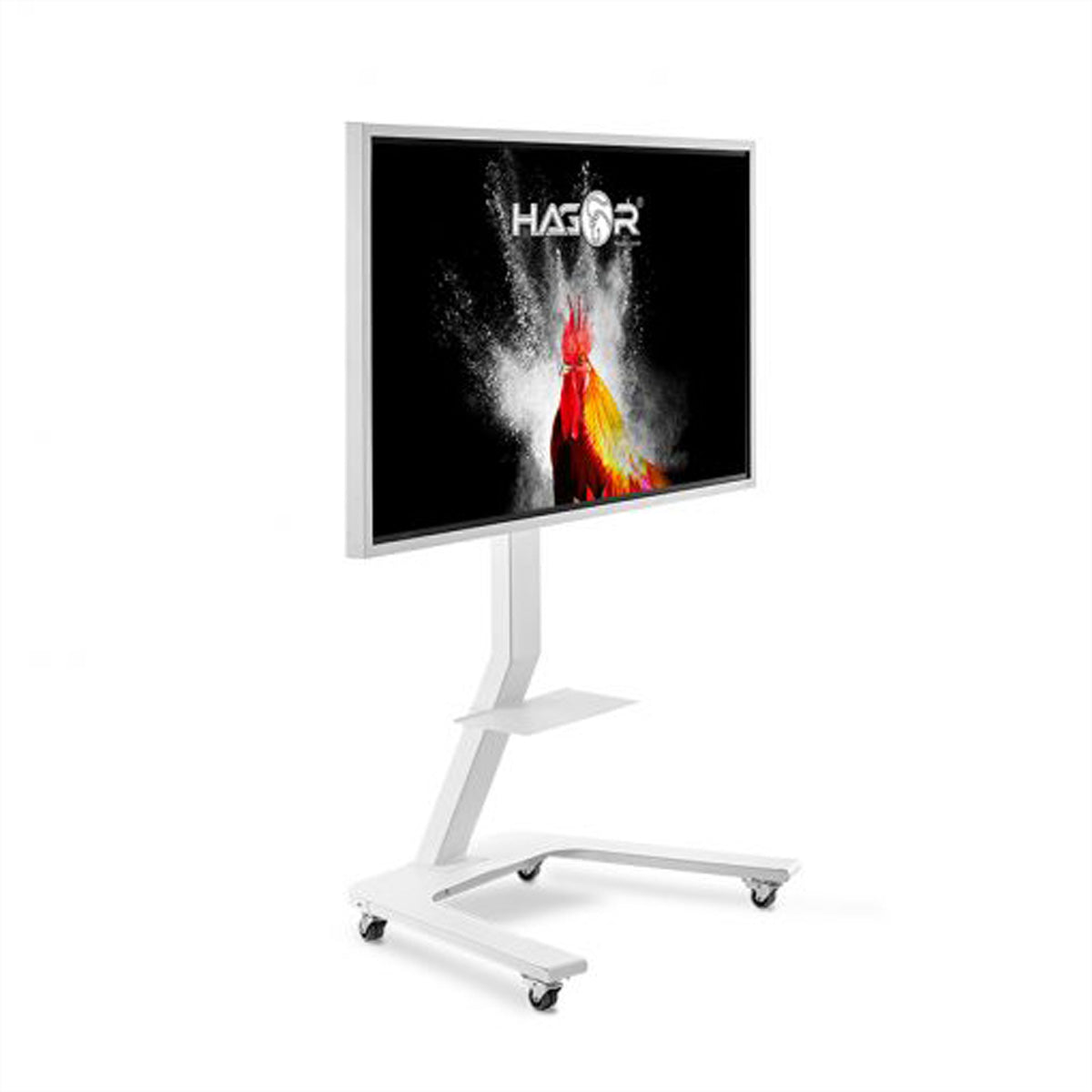 Hagor TV-Wagen – 65" – VESA 200×200–400×400 – bis 45 kg, mit Rollen, drehbar, für Samsung WM65R