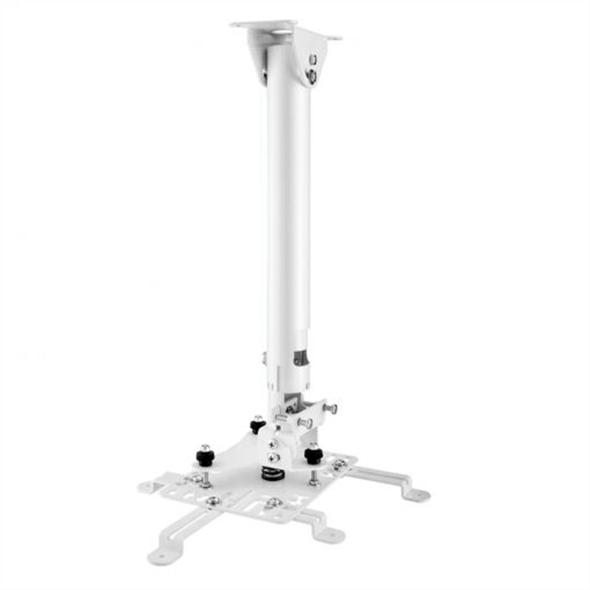 Hagor HA BDH – Beamer Deckenhalterung, H 49,0–75,0 cm, 25 kg, neigbar ±45°, weiss