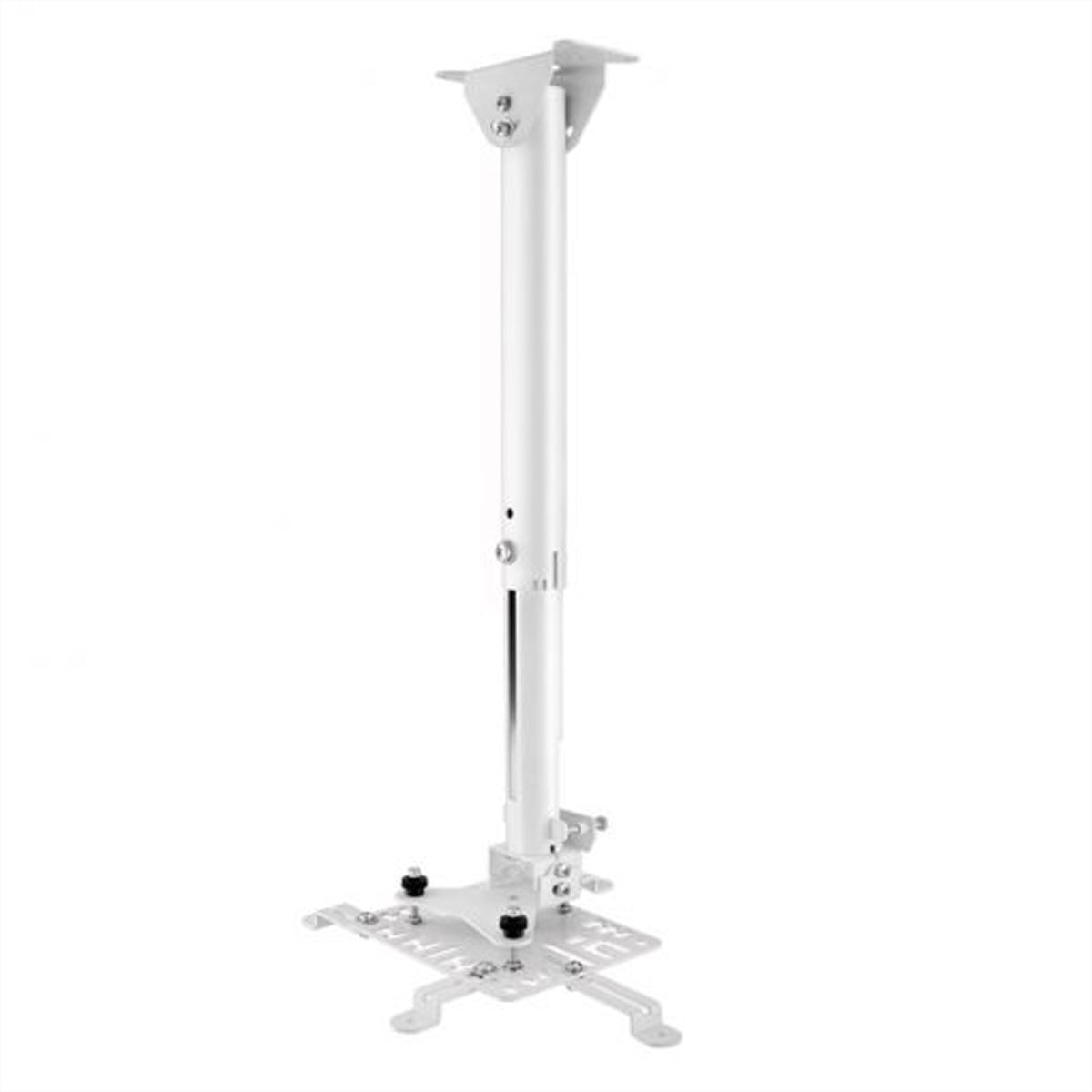 Hagor HA BDH – Beamer Deckenhalterung, H 49,0–75,0 cm, 25 kg, neigbar ±45°, weiss