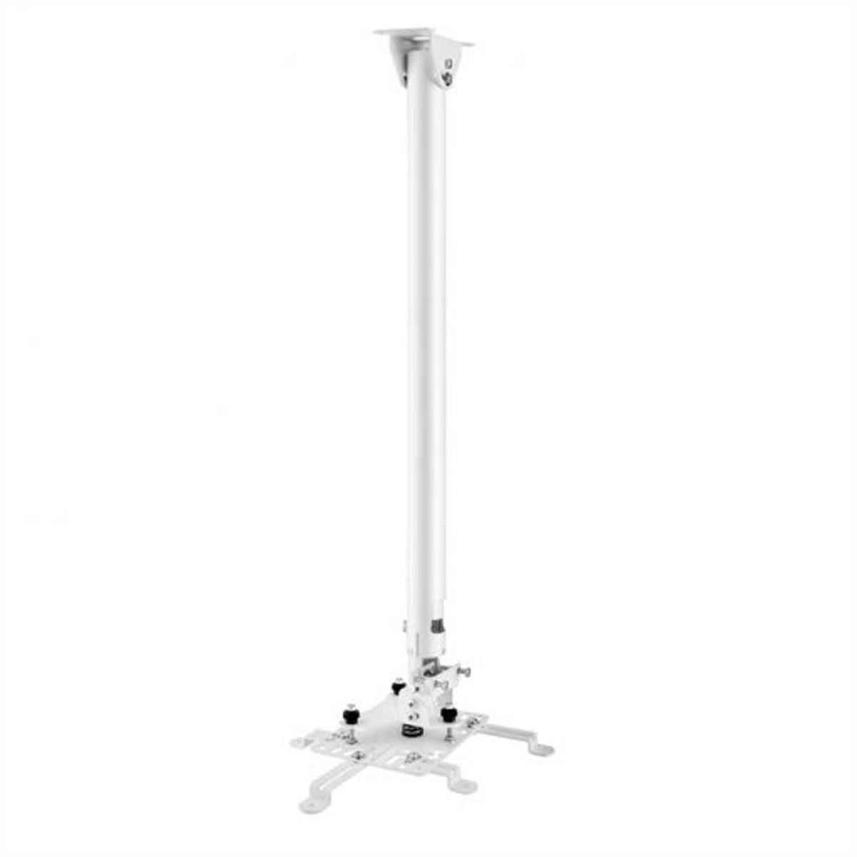 Hagor HA BDH – Beamer Deckenhalterung, H 70,0–125,0 cm, 25 kg, neigbar 0–40°, weiss