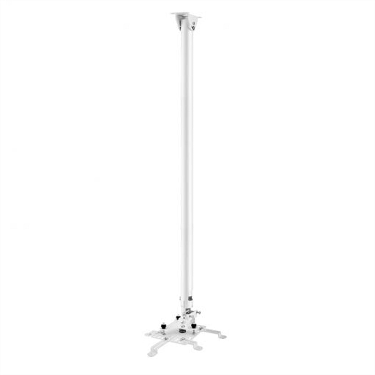 Hagor HA BDH 1200–2000 – Beamer Deckenhalterung, H 120–200 cm, 25 kg, neigbar, weiss