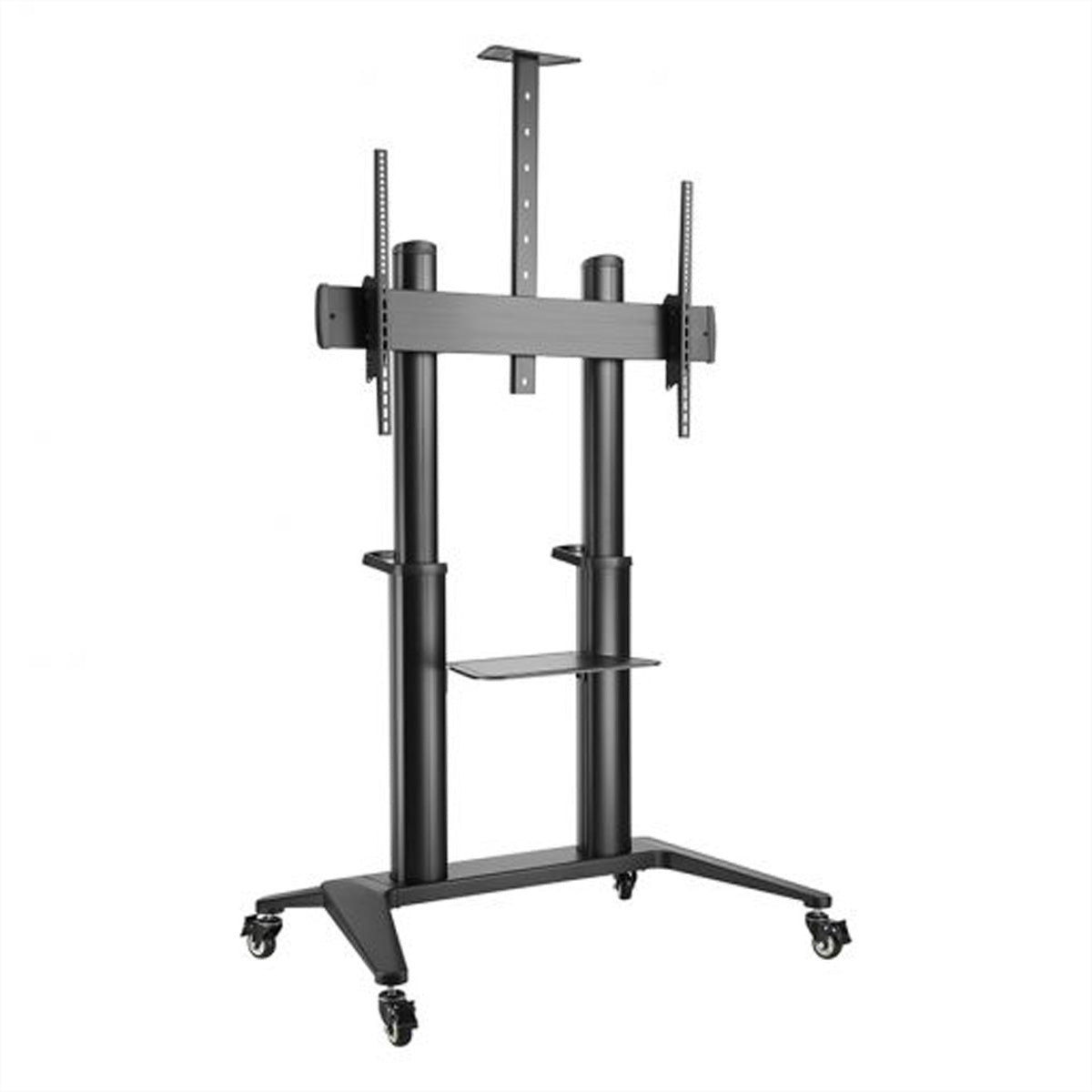 Hagor TV-Wagen – 65–120" – VESA 75×75–1000×600 – bis 140 kg, Höhenverstellbar, mit Rollen, Schwarz