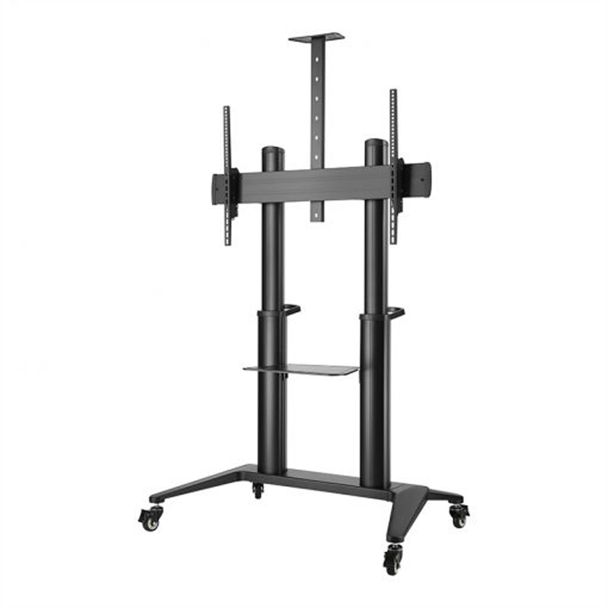 Hagor TV-Wagen – 65–120" – VESA 75×75–1000×600 – bis 140 kg, Höhenverstellbar, mit Rollen, Schwarz