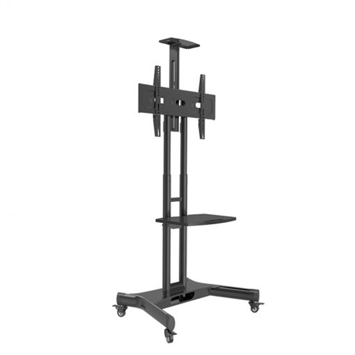 Hagor Bodenständer – 32–55" – VESA 75×75–600×400 – bis 50 kg, Höhenverstellbar, Drehbar, für 32–55" – HP Twin