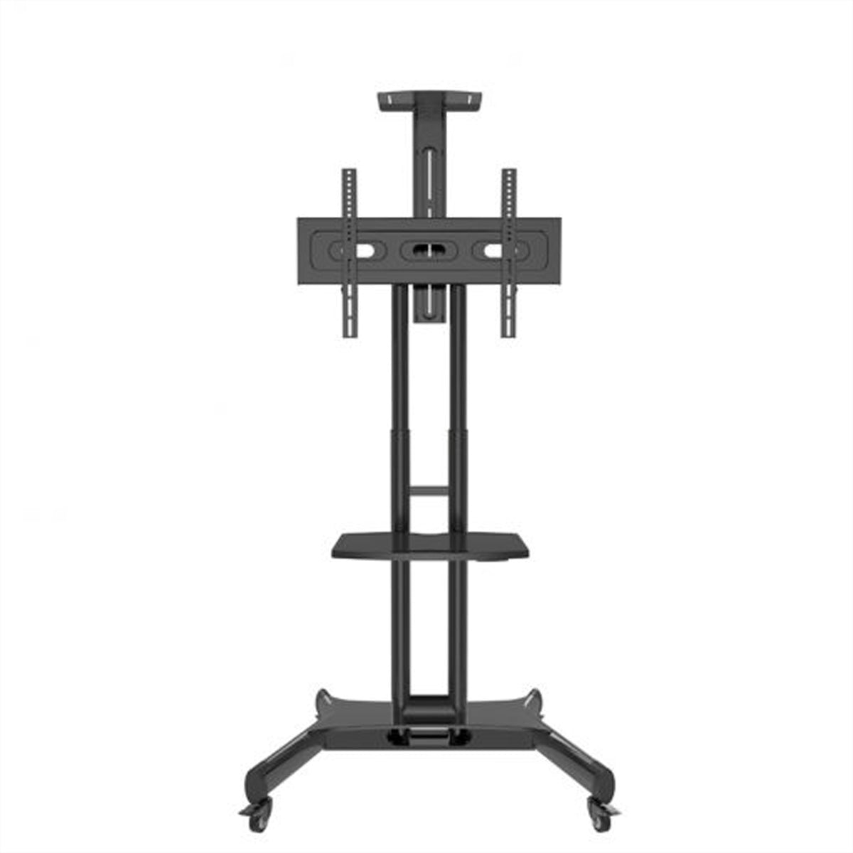 Hagor Bodenständer – 32–55" – VESA 75×75–600×400 – bis 50 kg, Höhenverstellbar, Drehbar, für 32–55" – HP Twin
