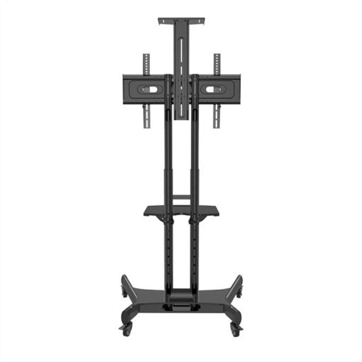 Hagor Bodenständer – 32–55" – VESA 75×75–600×400 – bis 50 kg, Höhenverstellbar, Drehbar, für 32–55" – HP Twin