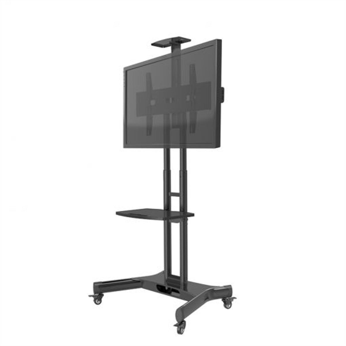 Hagor Bodenständer – 32–55" – VESA 75×75–600×400 – bis 50 kg, Höhenverstellbar, Drehbar, für 32–55" – HP Twin