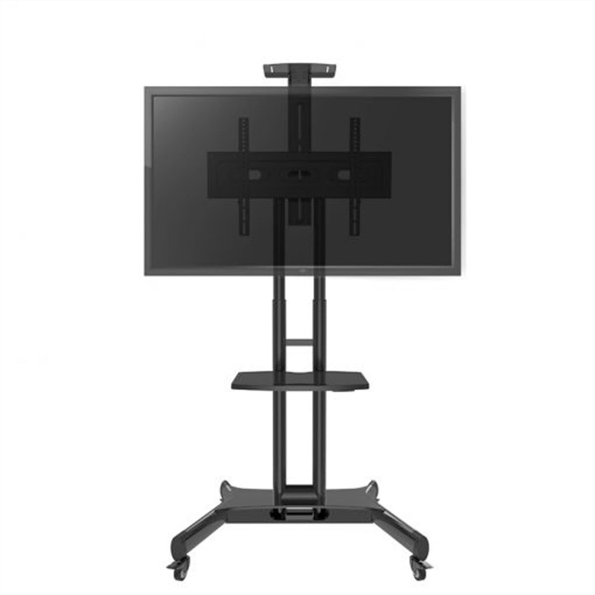 Hagor Bodenständer – 32–55" – VESA 75×75–600×400 – bis 50 kg, Höhenverstellbar, Drehbar, für 32–55" – HP Twin