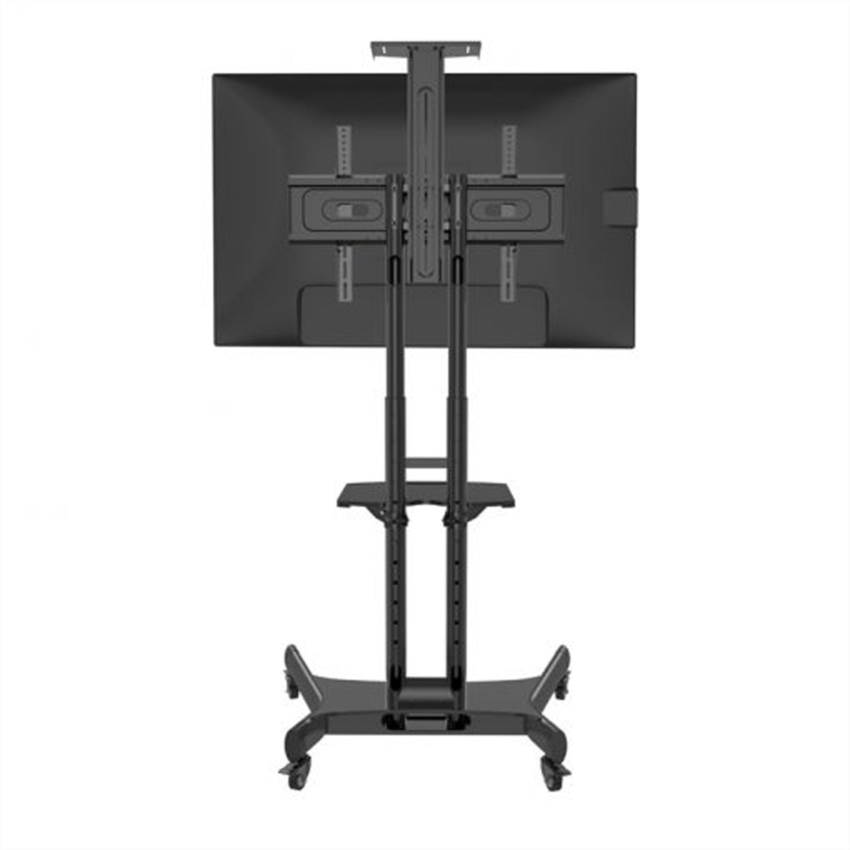 Hagor Bodenständer – 32–55" – VESA 75×75–600×400 – bis 50 kg, Höhenverstellbar, Drehbar, für 32–55" – HP Twin