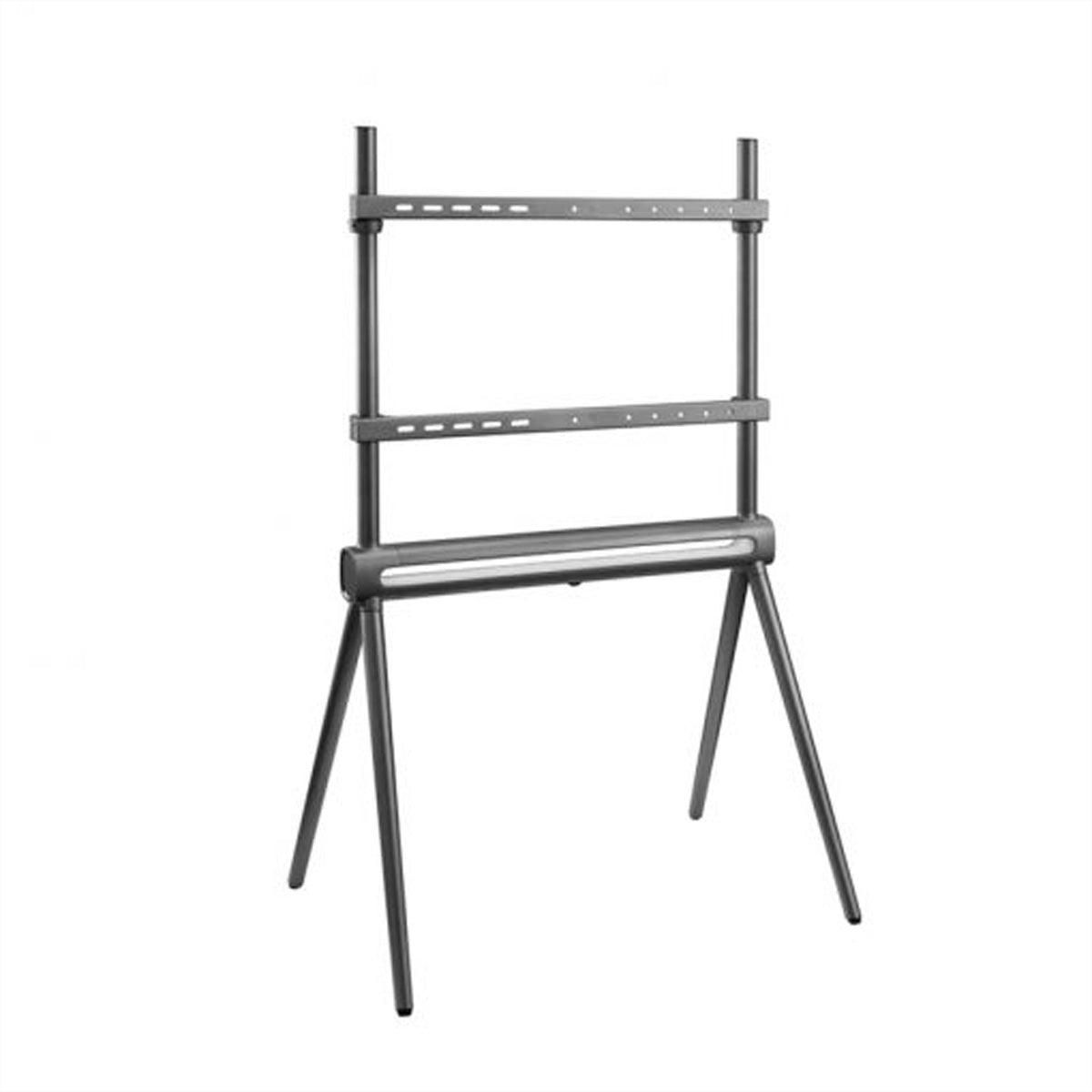 Hagor Bodenständer – 40–70" – VESA 200×200–600×400 – bis 40 kg, Diebstahlsicherung – Elia Studio Shine Grey